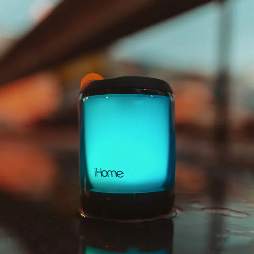 iHome PlayGlow Mini Waterproof Bluetooth Speaker with Color Changing Lights — view 13