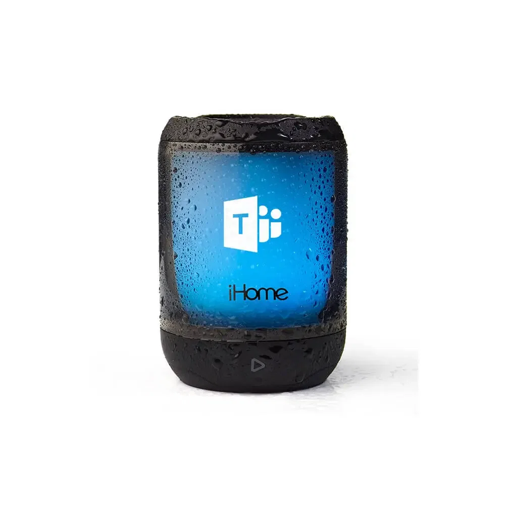 iHome PlayGlow Mini Waterproof Bluetooth Speaker with Color Changing Lights — view 3
