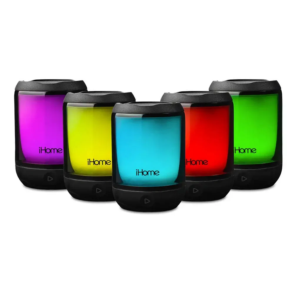 iHome PlayGlow Mini Waterproof Bluetooth Speaker with Color Changing Lights — view 4