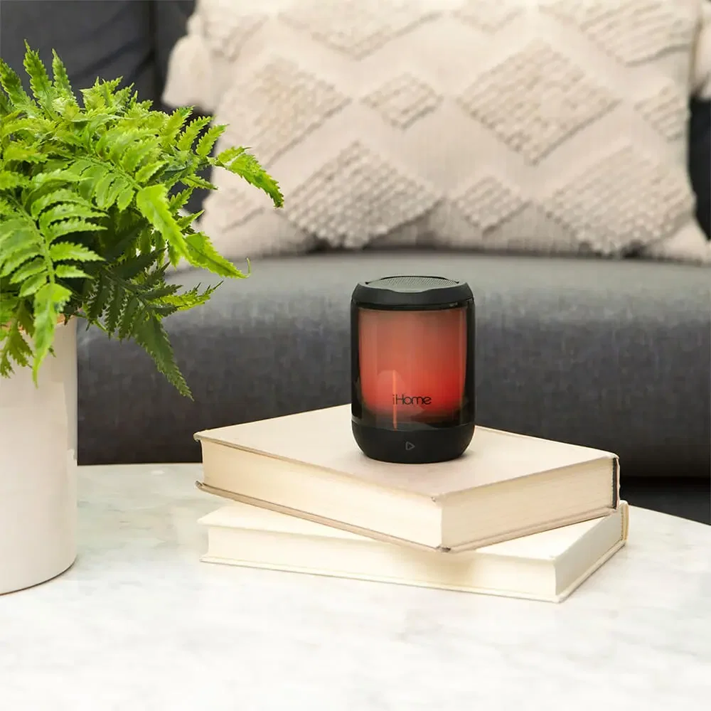 iHome PlayGlow Mini Waterproof Bluetooth Speaker with Color Changing Lights — view 9