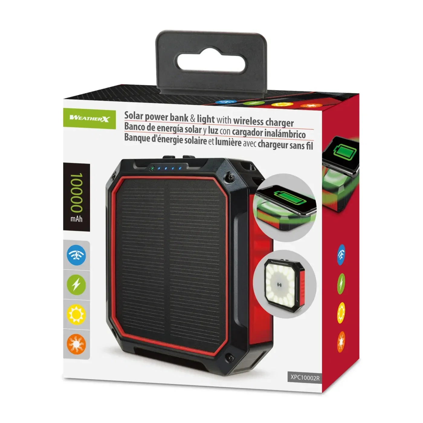 iLive Solar Power Bank & Light with Wireless Charger — view 9