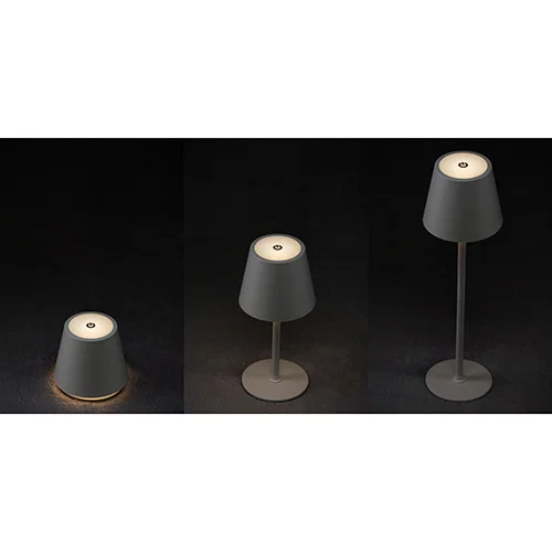 Branded Illume rechargeable desk lamp, angled view of cordless custom promotional desk light