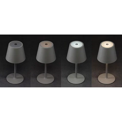 Close-up of Illume touch-control panel, custom branded promotional rechargeable desk lamp detail
