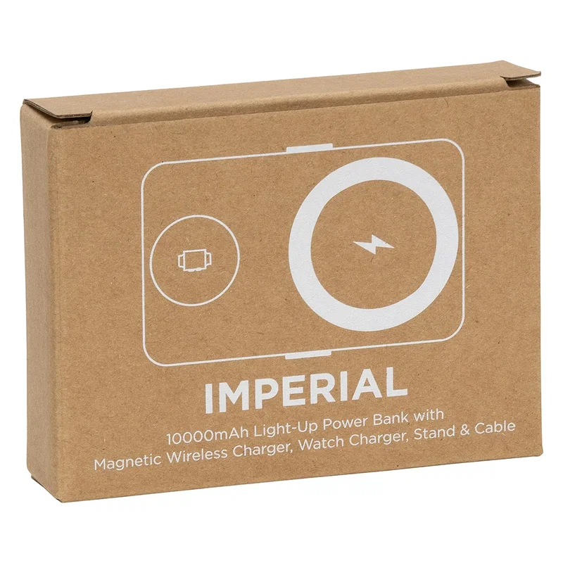 Retail packaging for the Imperial Light-Up Power Bank