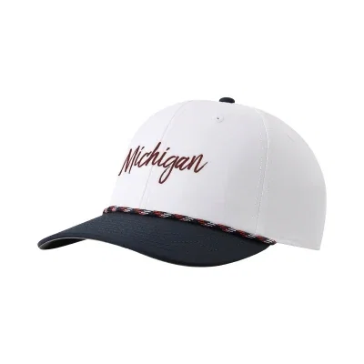 Two tone rope cap shown from the front