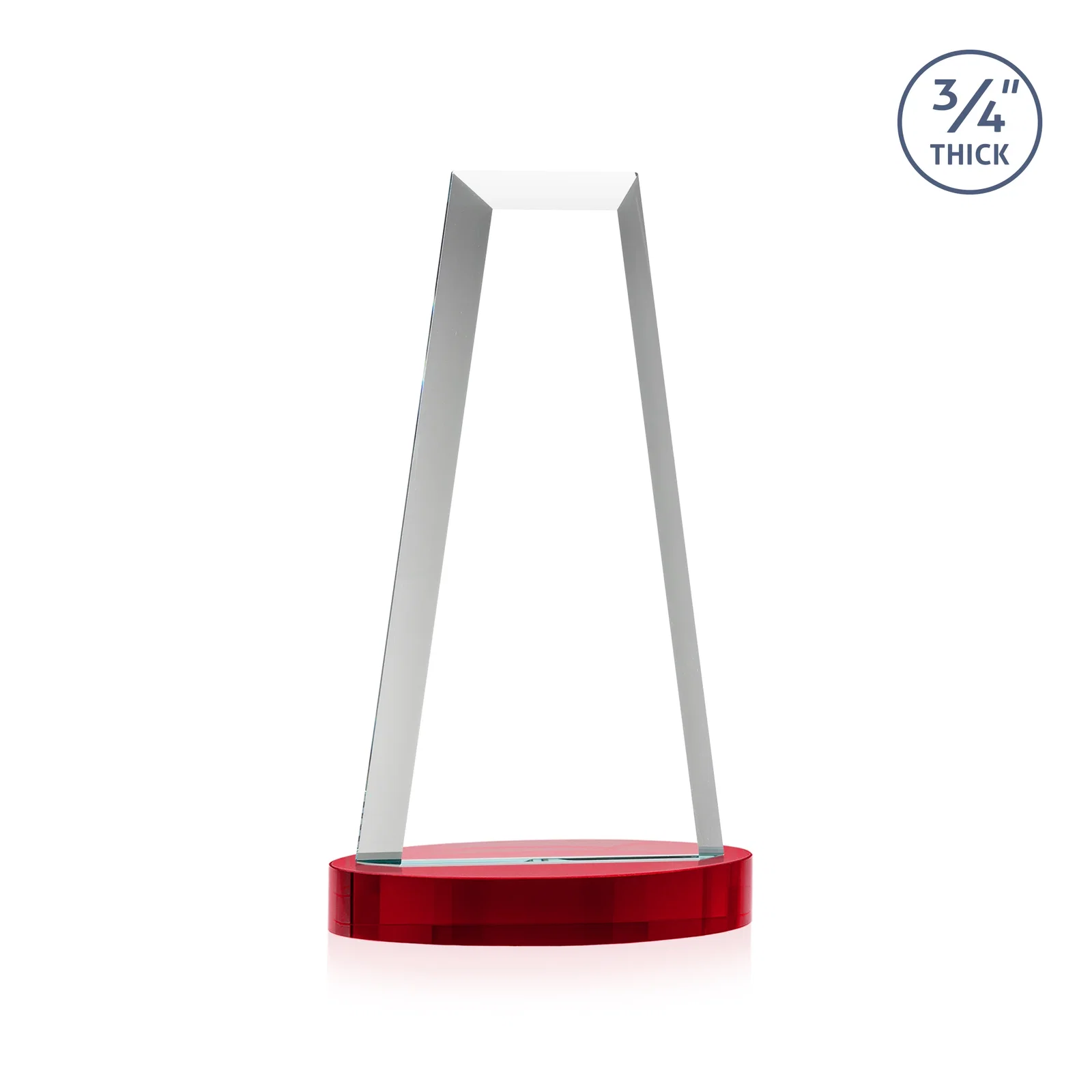 Custom Starfire Crystal Tower Award on Alberton Base, with your logo for safety achievement programs