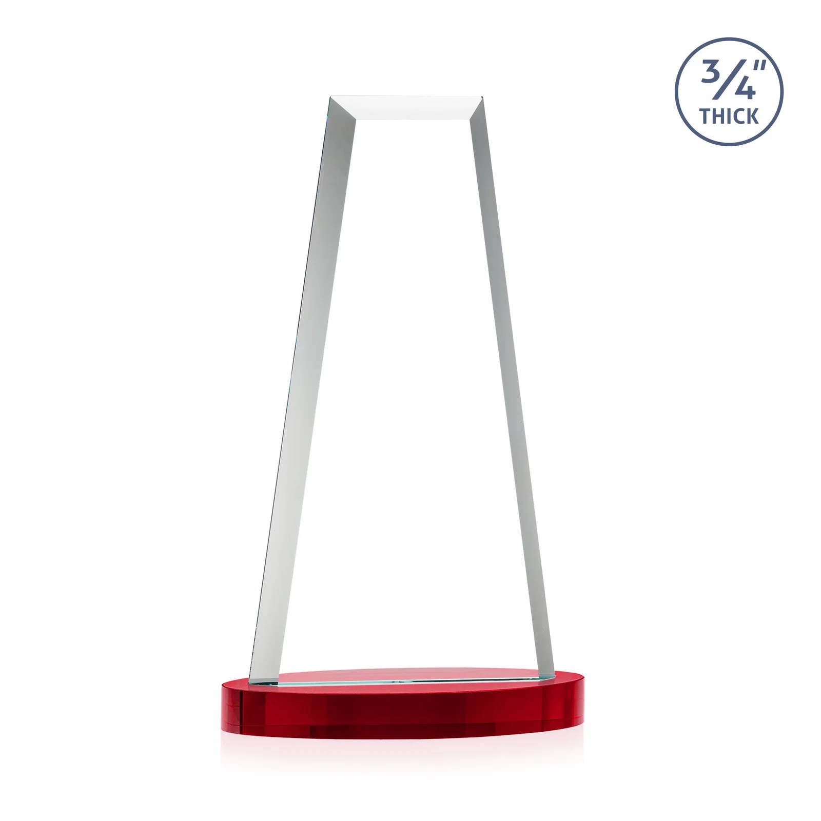 Custom Starfire Crystal Tower Award on Alberton Base, with your logo for volunteer appreciation