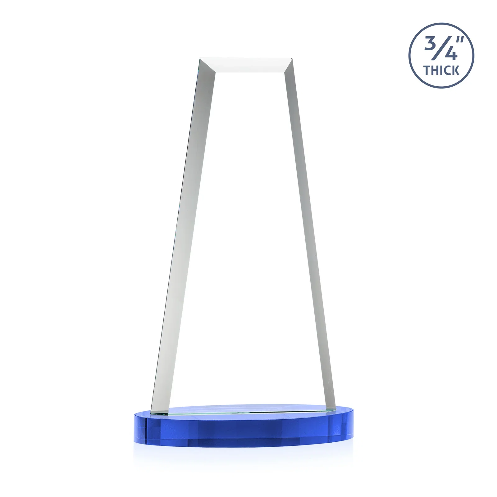 Personalized Starfire Crystal Tower Award on Alberton Base, with your logo for employee recognition