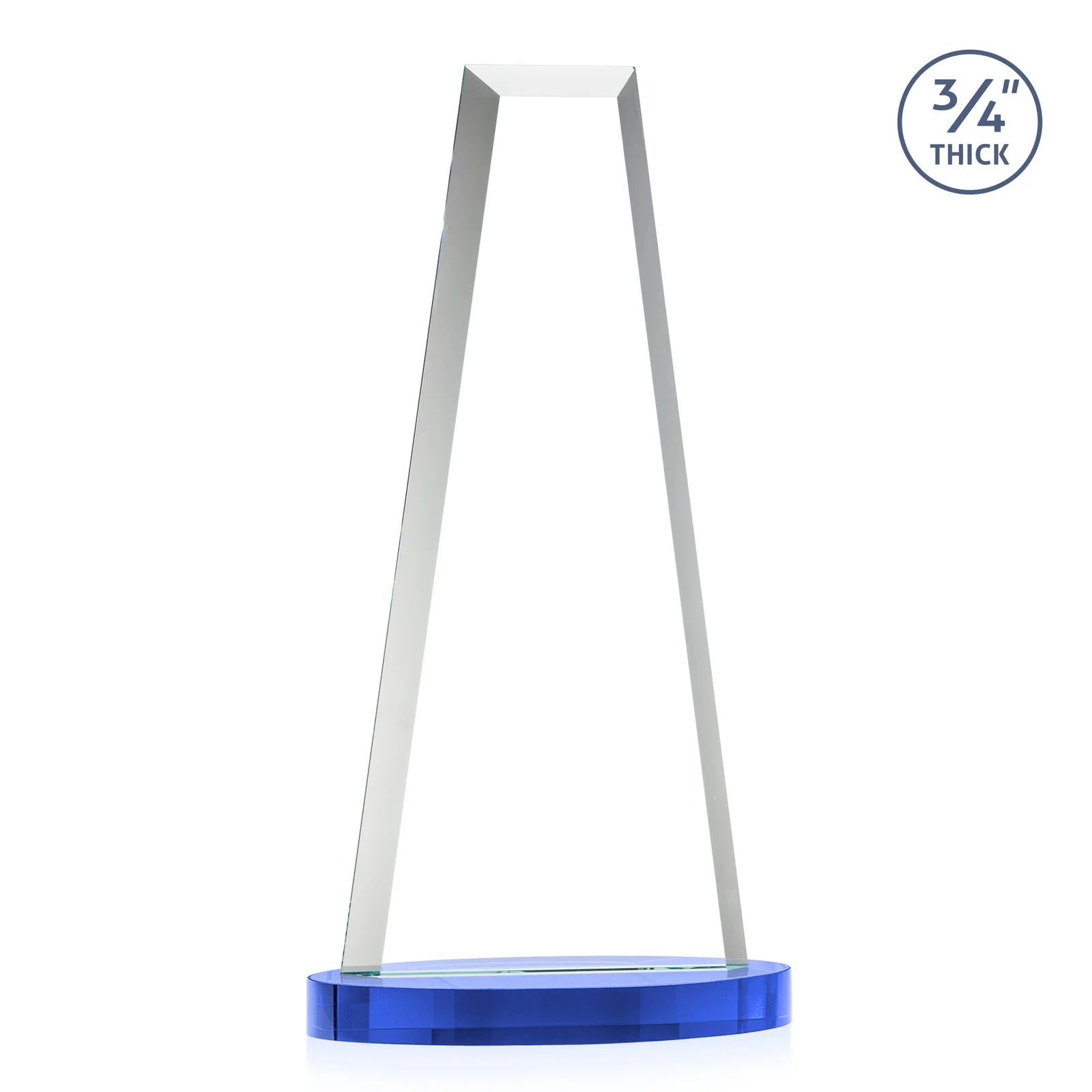 Personalized Starfire Crystal Tower Award on Alberton Base, with your logo for corporate award ceremonies