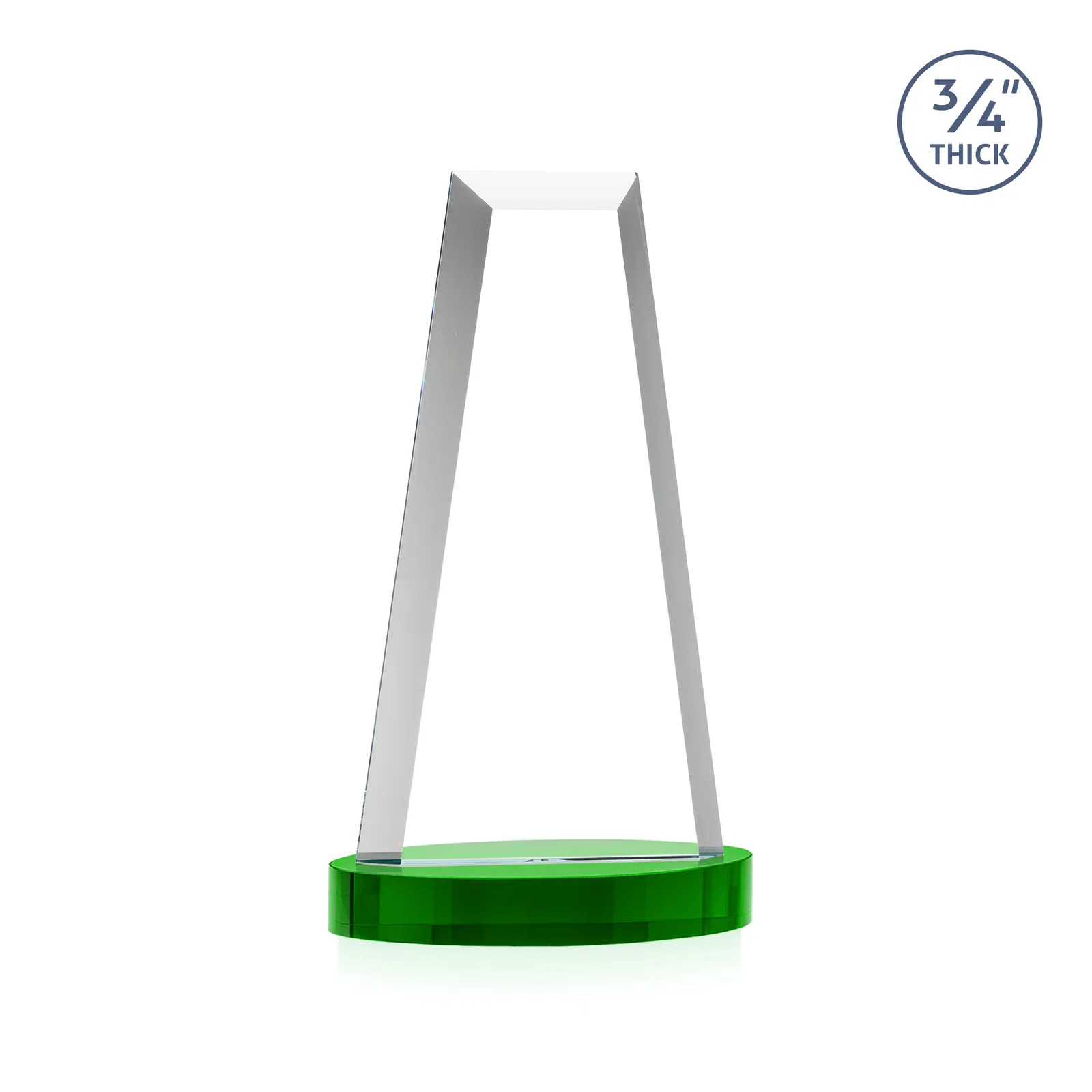 Personalized Starfire Crystal Tower Award on Alberton Base, with your logo for graduation ceremonies