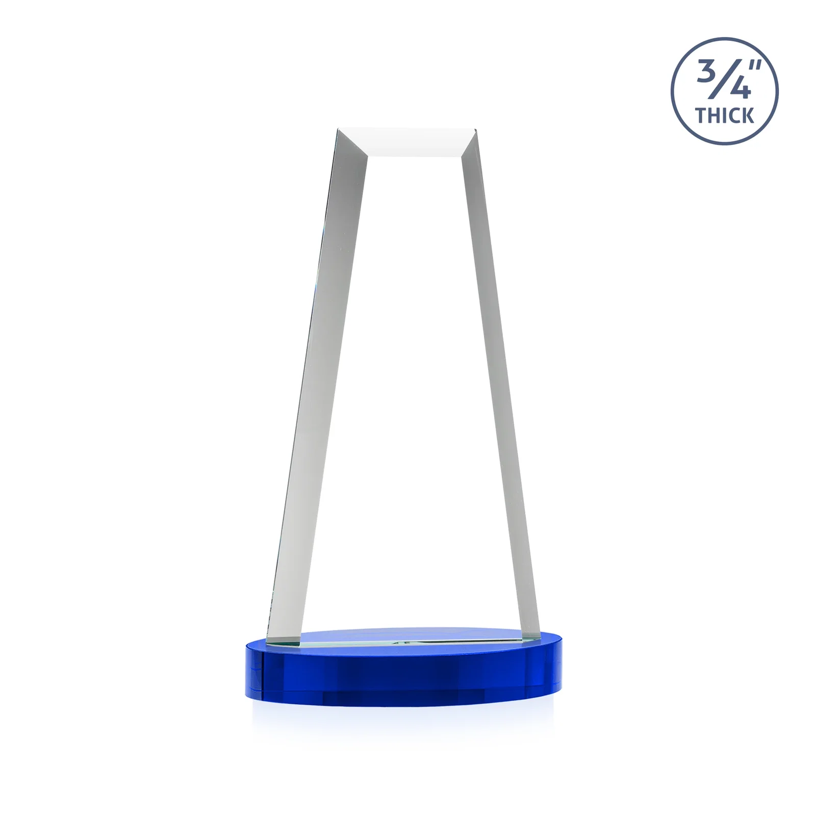 Custom engraved Starfire Crystal Tower Award on Alberton Base for dealer and partner awards