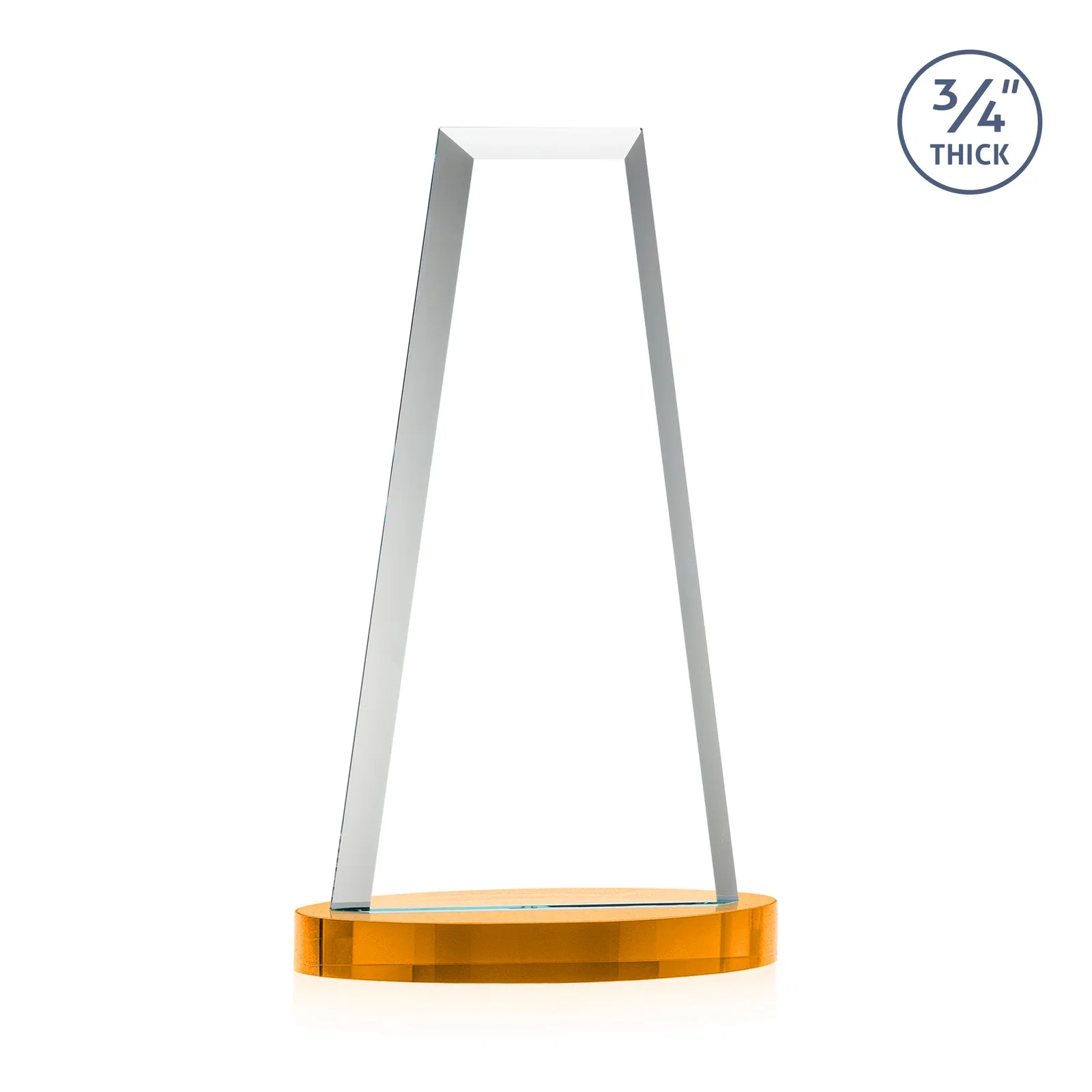 Custom Starfire Crystal Tower Award on Alberton Base, with your logo for employee recognition