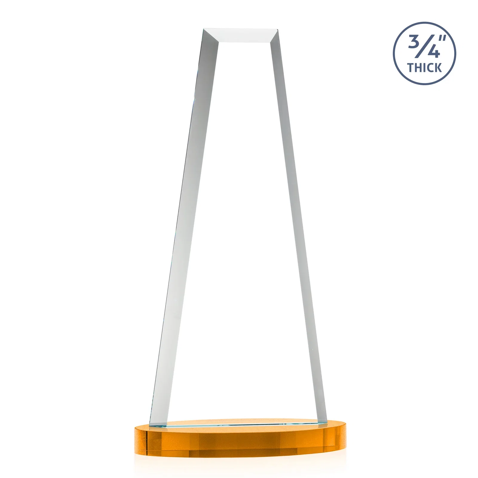Custom Starfire Crystal Tower Award on Alberton Base, with your logo for corporate award ceremonies