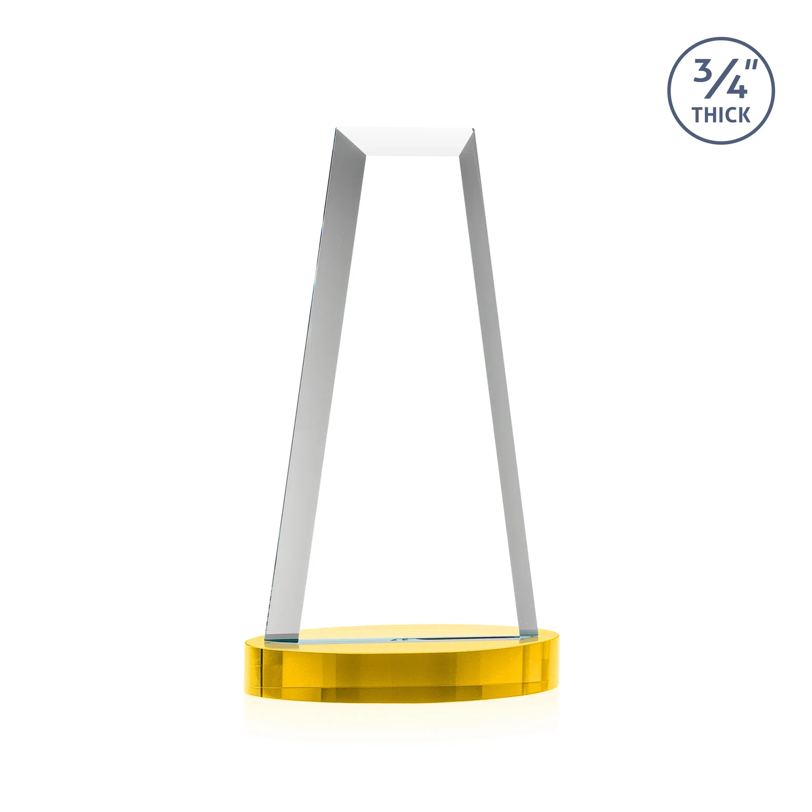 Custom Starfire Crystal Tower Award on Alberton Base, with your logo for service anniversary gifts