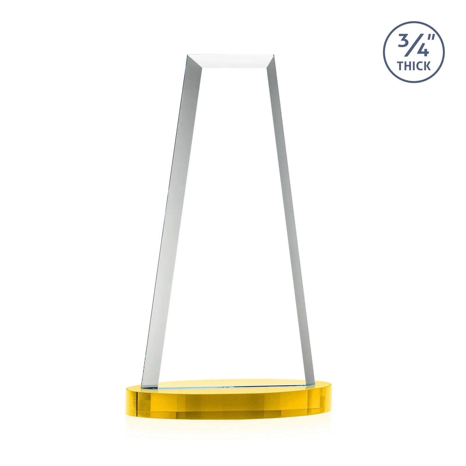 Custom Starfire Crystal Tower Award on Alberton Base, with your logo for sales achievement awards