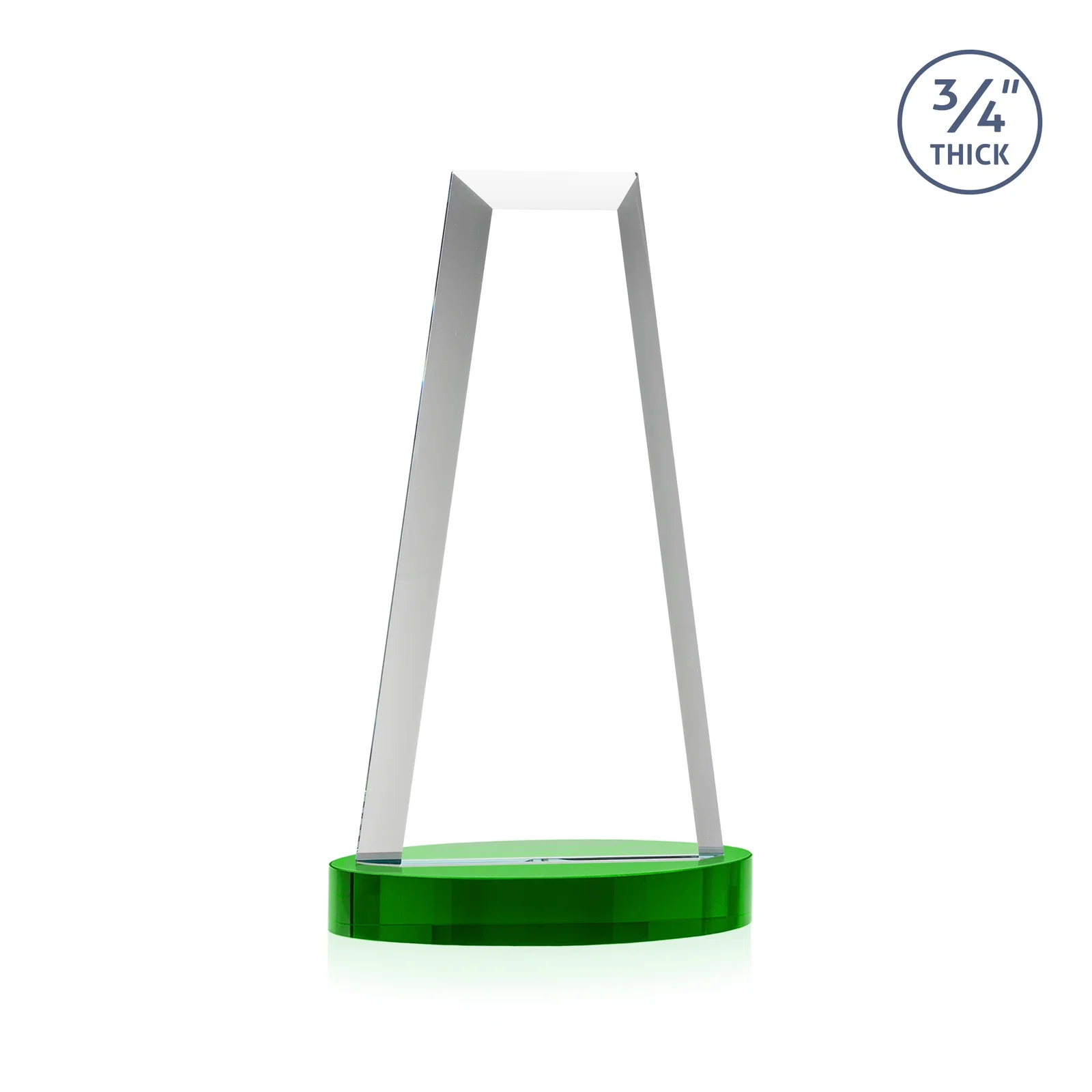 Custom Starfire Crystal Tower Award on Alberton Base, with your logo for team milestone celebrations