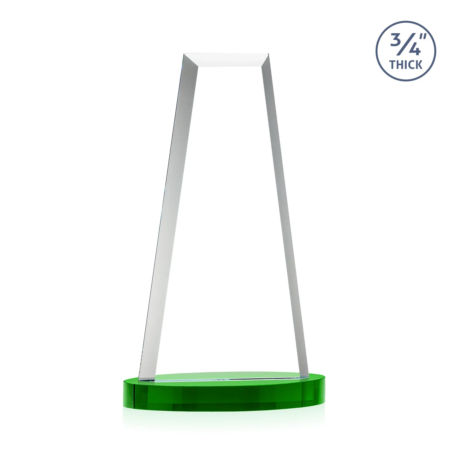 Custom Starfire Crystal Tower Award on Alberton Base, with your logo for donor appreciation