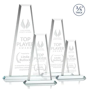 Starfire Crystal Tower Award on Standard Base, Ten Colors