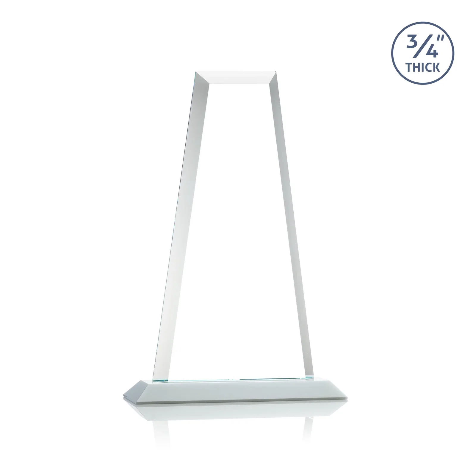 Promotional Starfire Crystal Tower Award on Standard Base, Ten Colors, with your logo for dealer and partner awards