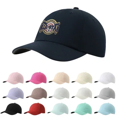Curved brim viewed from the side of the hat