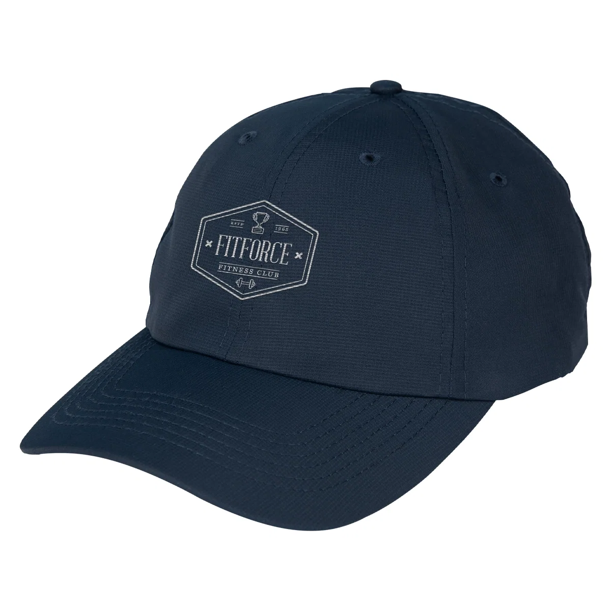 Adjustable strap closure at the back of the cap