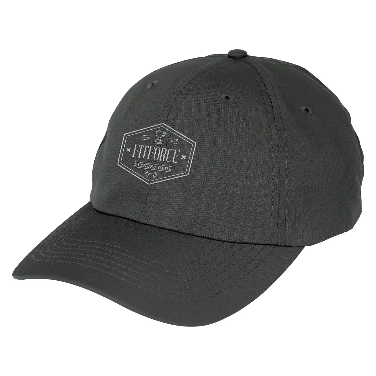 Interior sweatband and lining visible with the hat turned over