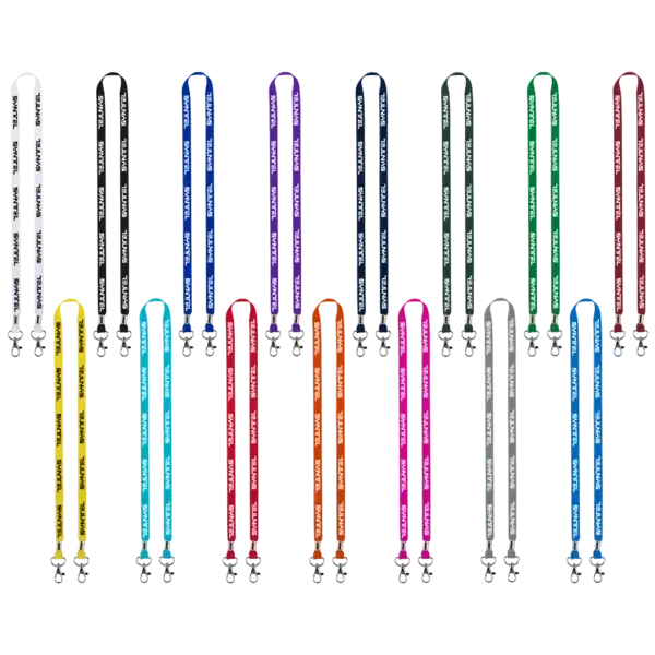 IMPORT Rush 1/2" Polyester 2-Ended Lanyard with Dual Silver Metal Crimp & Split-Ring