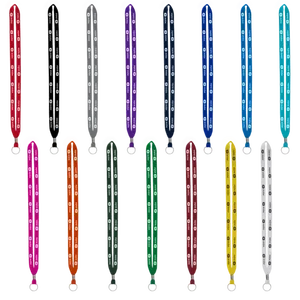 IMPORT Rush 1/2" Polyester Lanyard with Silver Crimp & Split-Ring