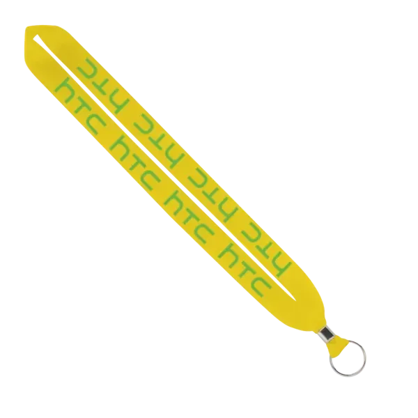 IMPORT Rush 1" Polyester Lanyard with Silver Crimp & Split-Ring