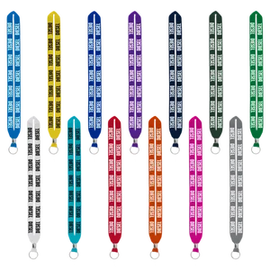 IMPORT Rush 3/4" Polyester Lanyard with Silver Crimp & Split-Ring
