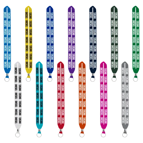 IMPORT Rush 3/4" Polyester Lanyard with Silver Crimp & Split-Ring