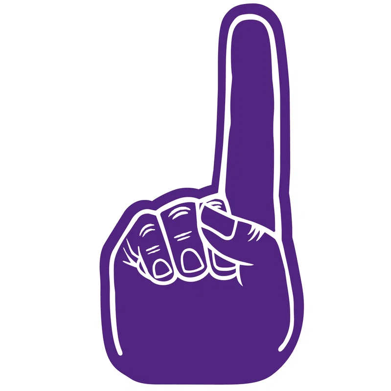 Imprinted #1 Foam Hand 14" — view 13