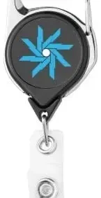 Imprinted Carabiner Badge Reel (40" Cord) — view 3