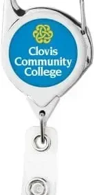 Imprinted Carabiner Badge Reel (40" Cord) — view 4