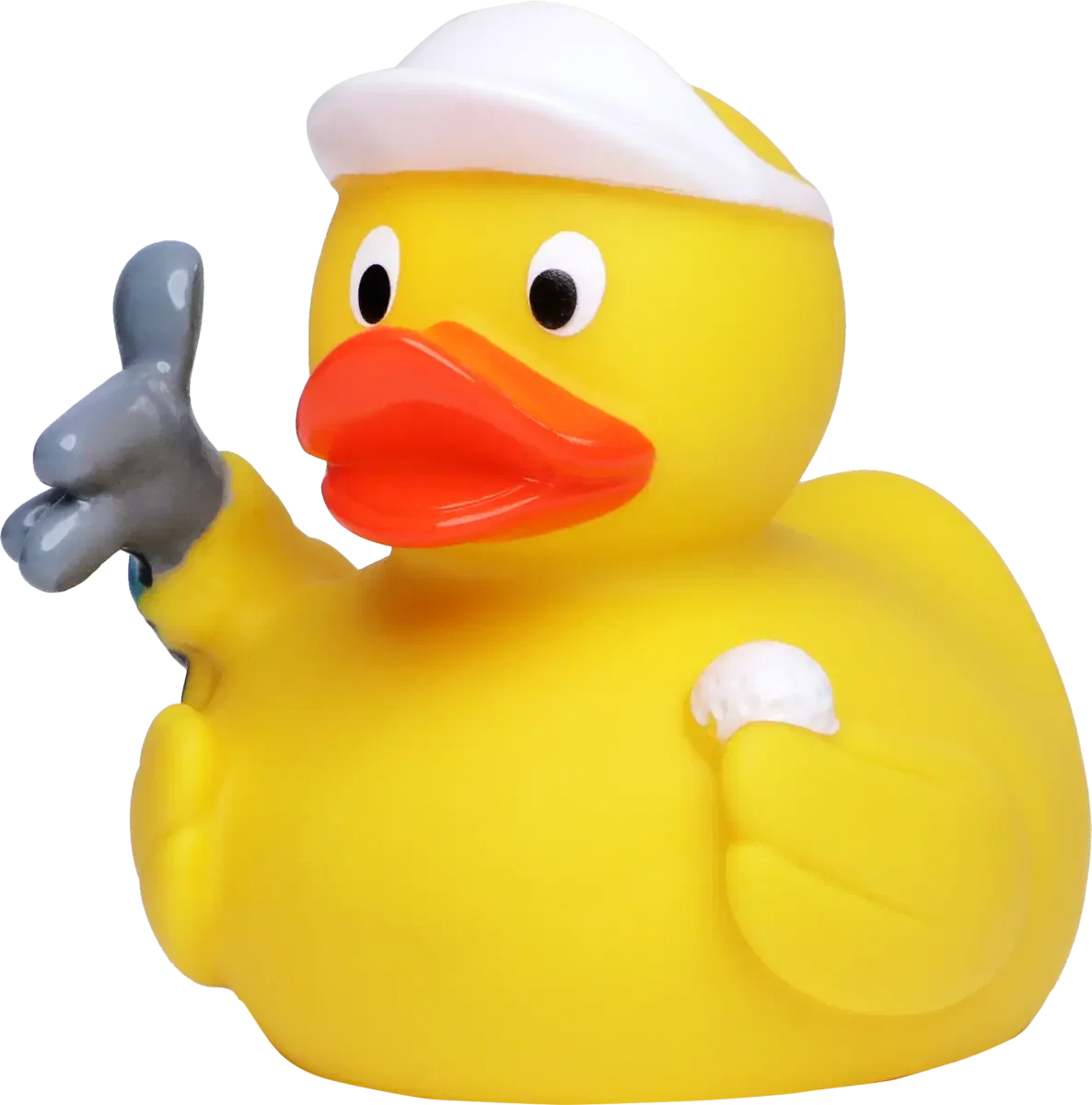Imprinted Golf Rubber Duck — view 4