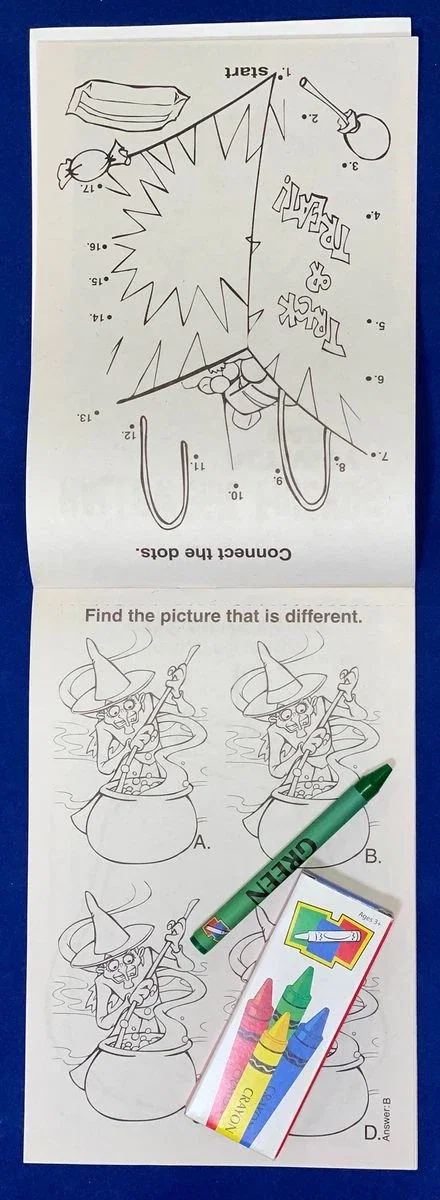 Imprinted Halloween Friends Kids Activity Pad - Free Shipping Included — view 2