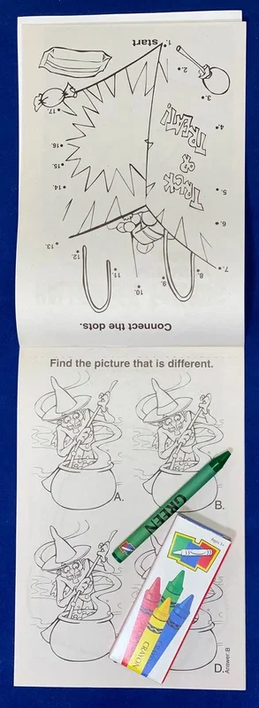 Imprinted Halloween Friends Kids Activity Pad - Free Shipping Included — view 2