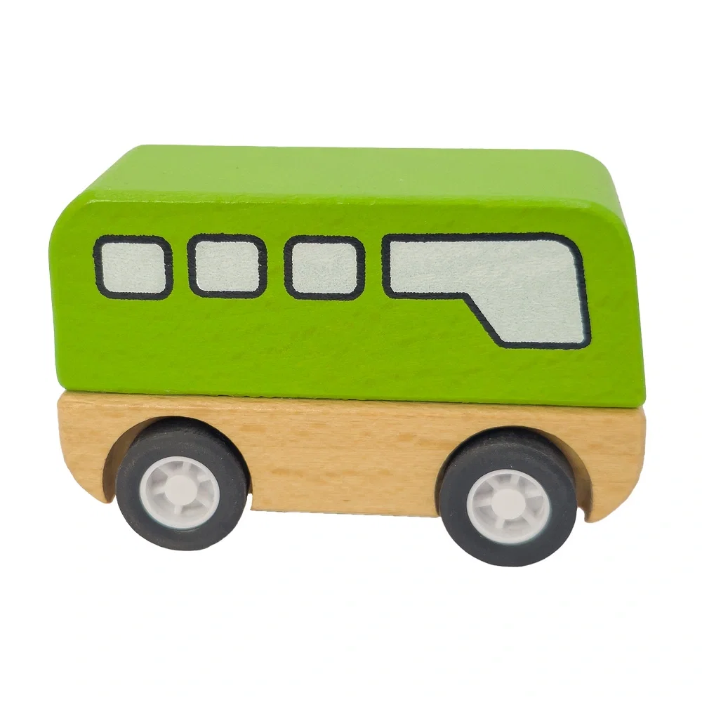 Imprinted Wooden Bus — view 2