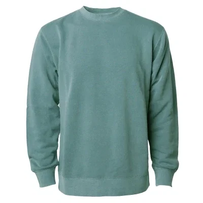 Back view of the unisex sweatshirt laid out flat