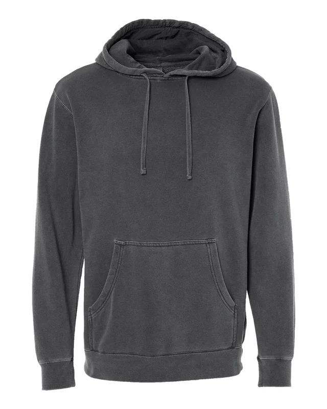 Independent Trading Company Unisex Midweight Pigment Dyed Hooded Sweatshirt — view 5