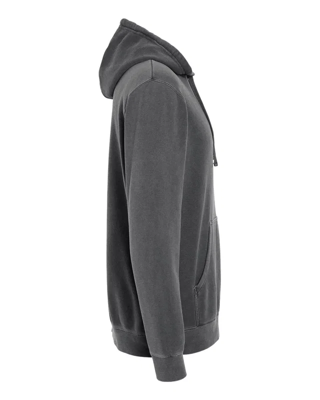 Independent Trading Company Unisex Midweight Pigment Dyed Hooded Sweatshirt — view 7