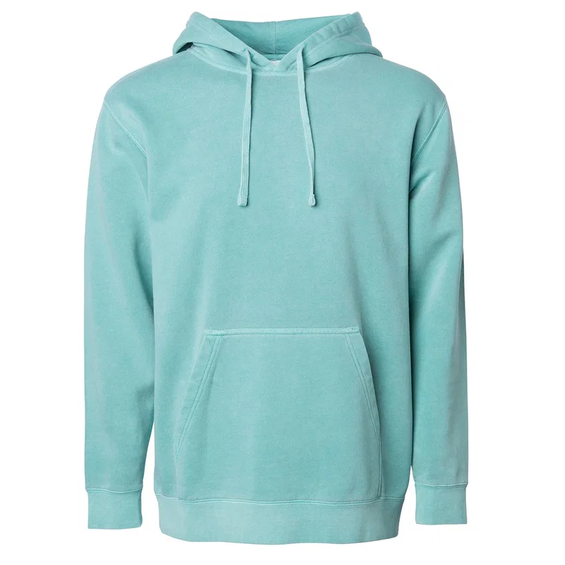 Independent Trading Company Unisex Midweight Pigment Dyed Hooded Sweatshirt — view 9