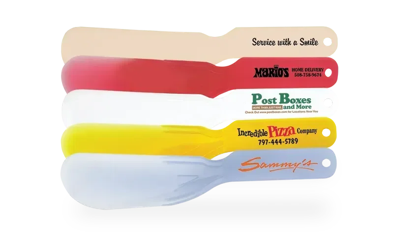 Indispensable Kitchen Spatula. Polypropylene kitchen spatula with non-slip grip for restaurant and grocery giveaways