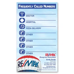 Info Magnet with Frequently Called Phone Numbers