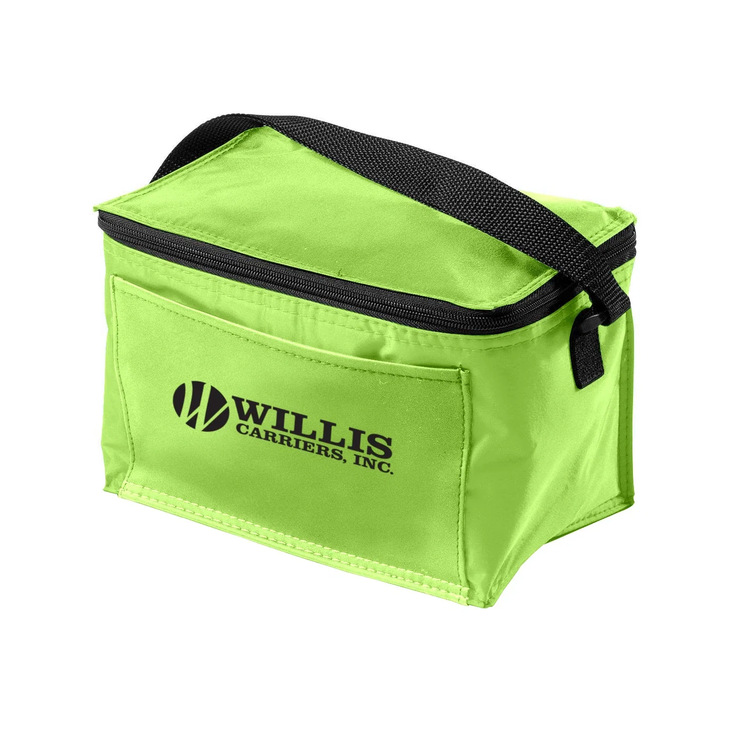 Insulated 6 Pack Cooler — Lime Green — view 2