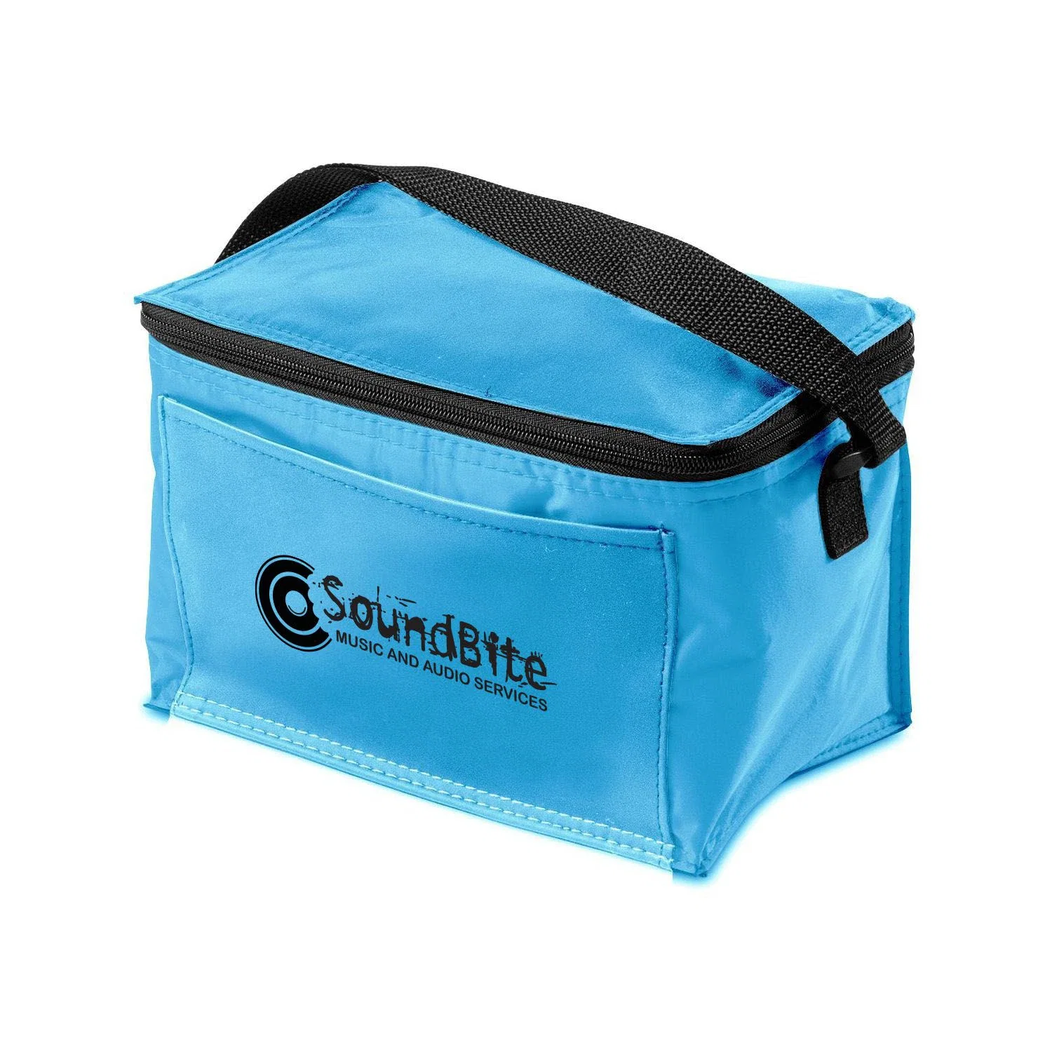 Insulated 6 Pack Cooler — Sky Blue — view 3