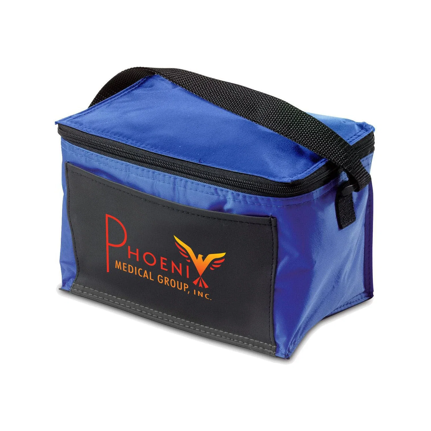Insulated 6 Pack Cooler — Blue — view 4