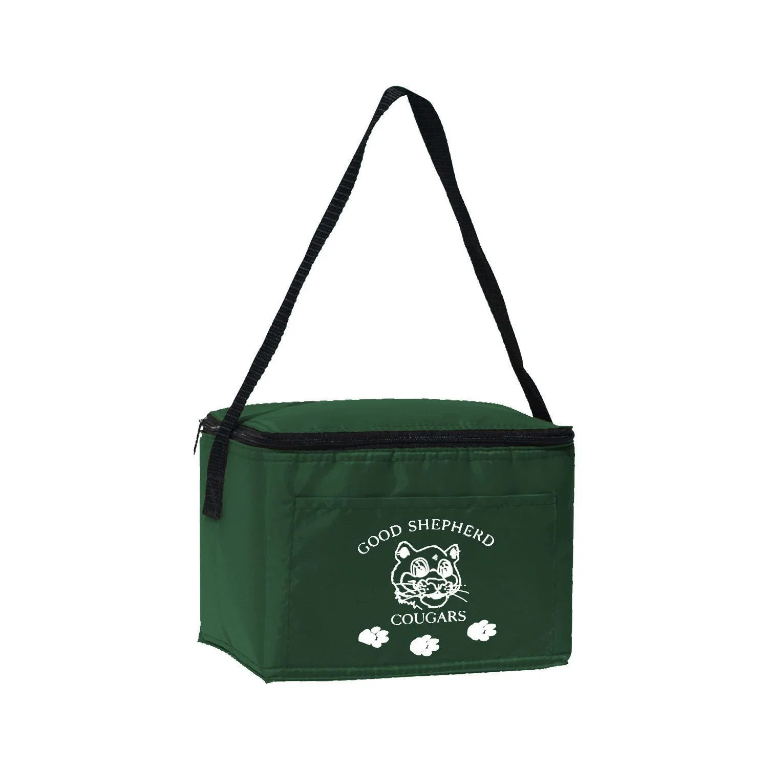 Insulated 6 Pack Cooler — Green — view 4