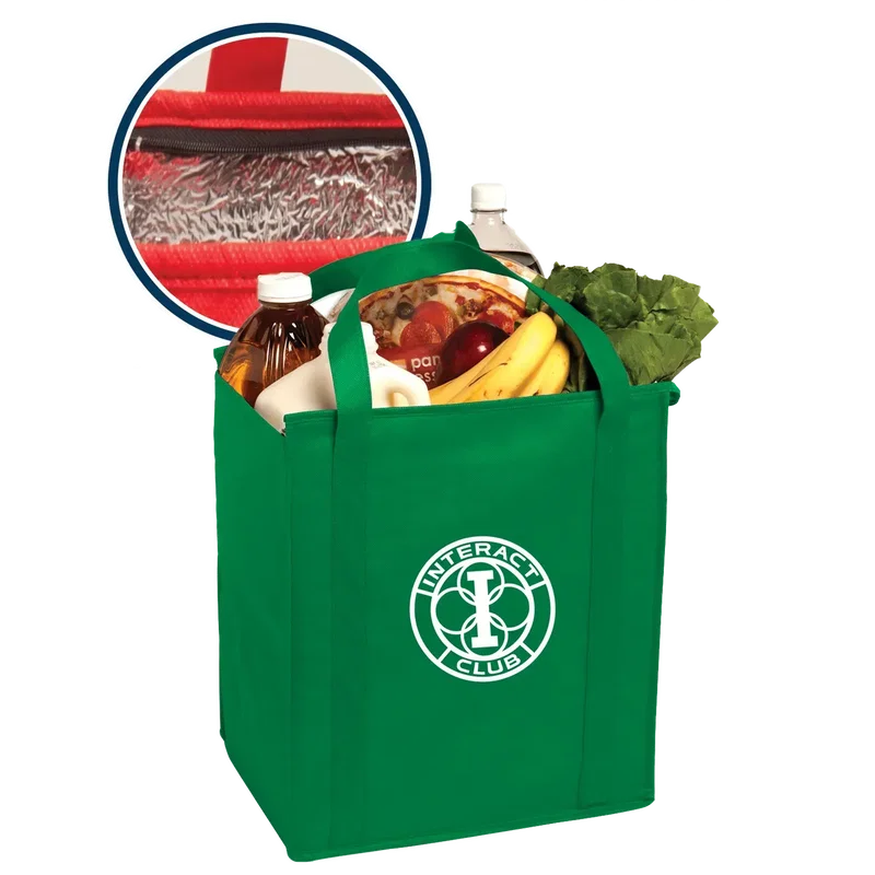 Custom Insulated Large Non-Woven Grocery Tote