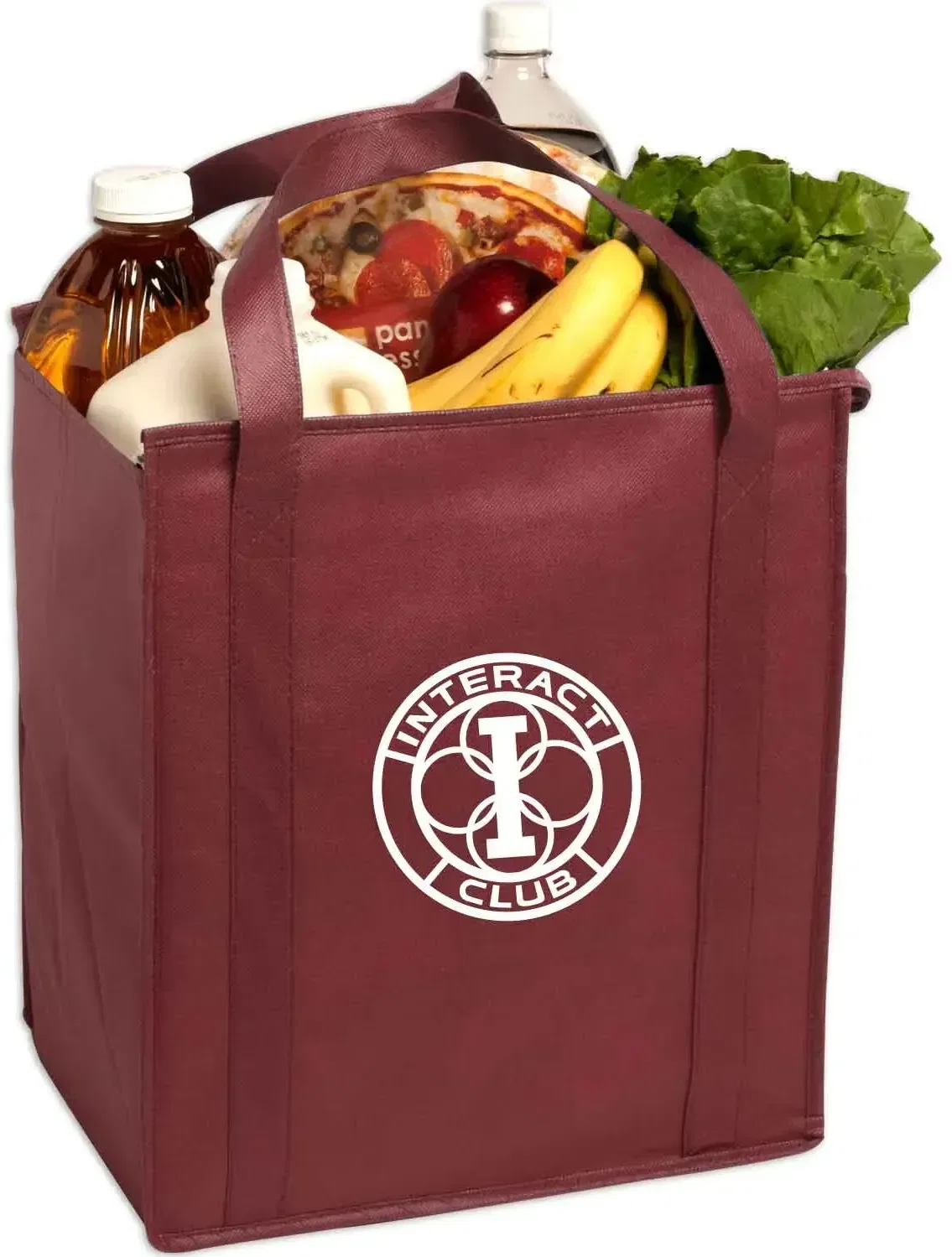Custom Insulated Large Non-Woven Grocery Tote — view 3